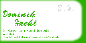 dominik hackl business card